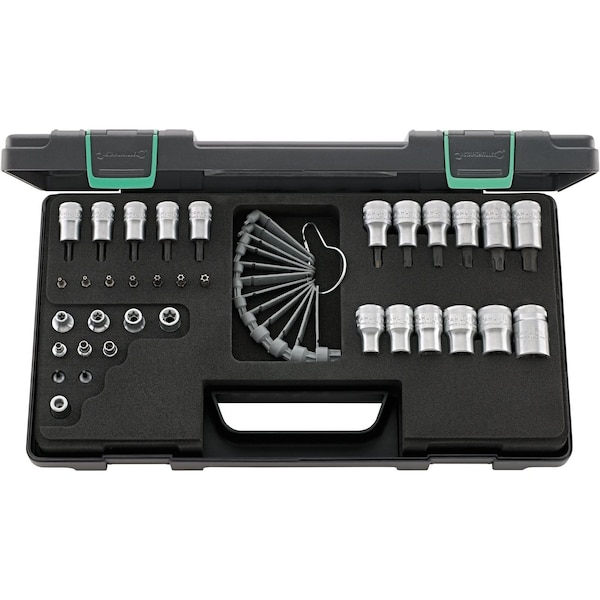 Socket and Ratchet Sets, External Torx Torx Security Torx, 35 pcs